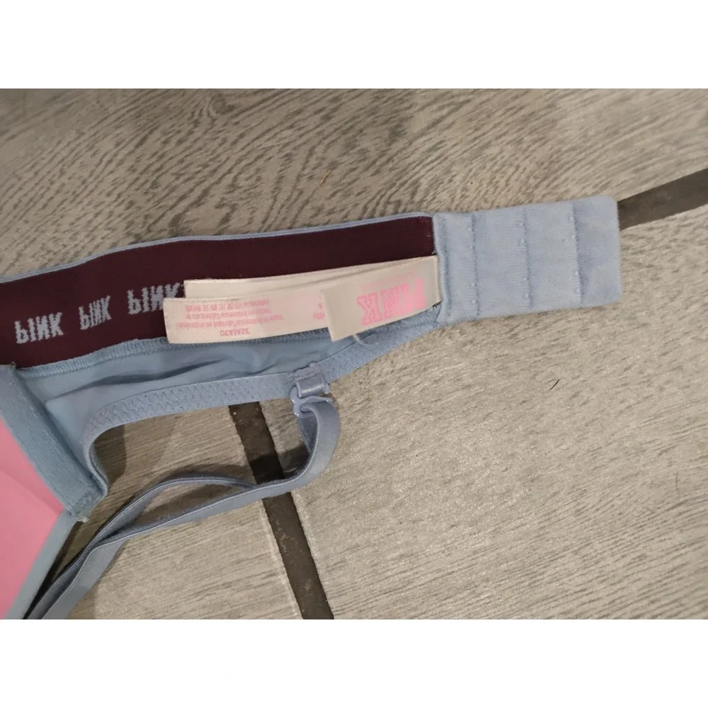 PINK‎ by Victoria's Secret Wireless Lightly Lined Bralette Baby Blue